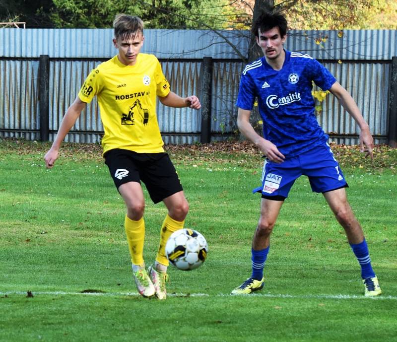 Fotbalová divize: Otava Katovice - Viktoria Mariánské Lázně 5:1 (1:0).