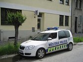 Automobil Městské policie Strakonice.