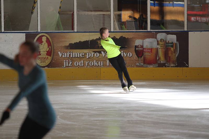 Krasobruslařské soustředění na Křemelce.