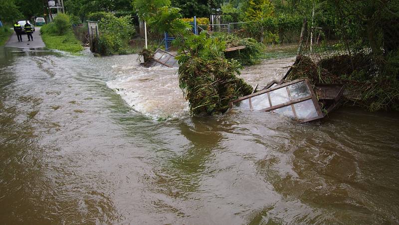 Velká voda na Vodňansku rok 2002.