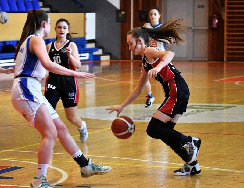 Strakonické basketbalistky U15 se přiblížily účasti na MČR. Ilustrační foto.