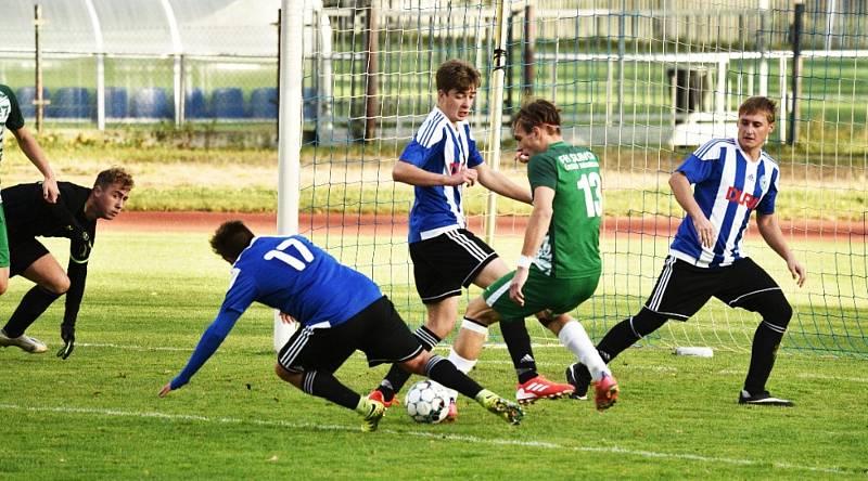 Fotbalový KP: Blatná - Český Krumlov 0:7 (0:4).