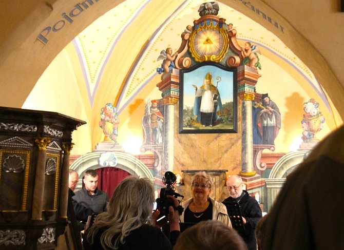 Slavnosti otevření zrekonstruovaného kostela sv. Havla v Čejeticích.