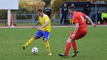 Fotbalová A třída: Čtyři Dvory - Šumavan Vimperk 1:2.