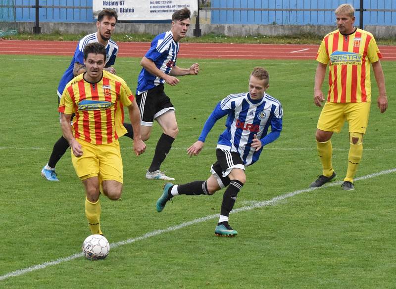 Fotbalový přebor kraje: Blatná - Junior Strakonice 0:1.