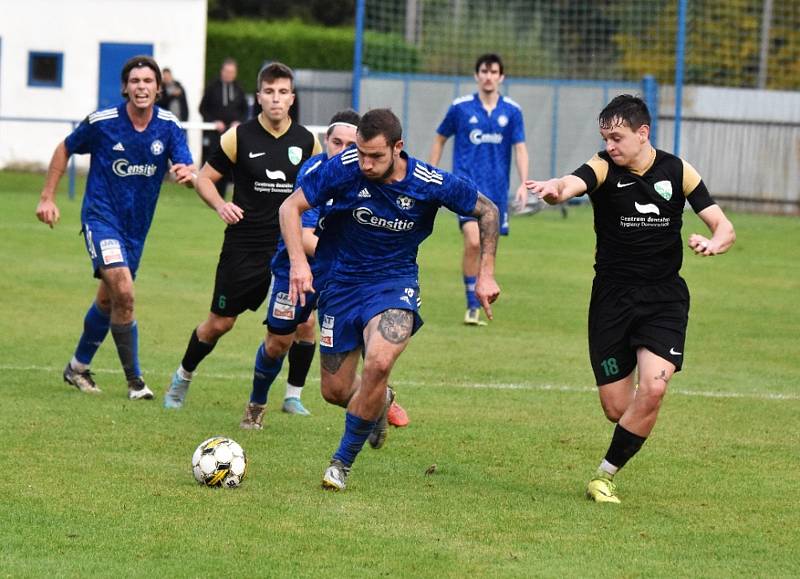 Fotbalvá divize: Otava Katovice - Slavoj Český Krumlov 2:1 (1:0).