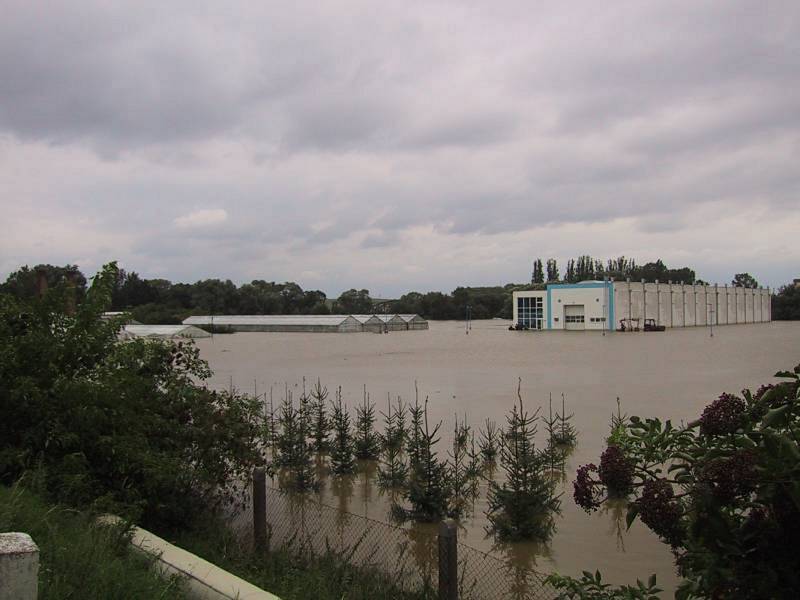 Strakonice - povodně 2002.