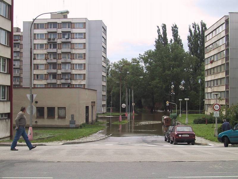 Strakonice - povodně 2002.