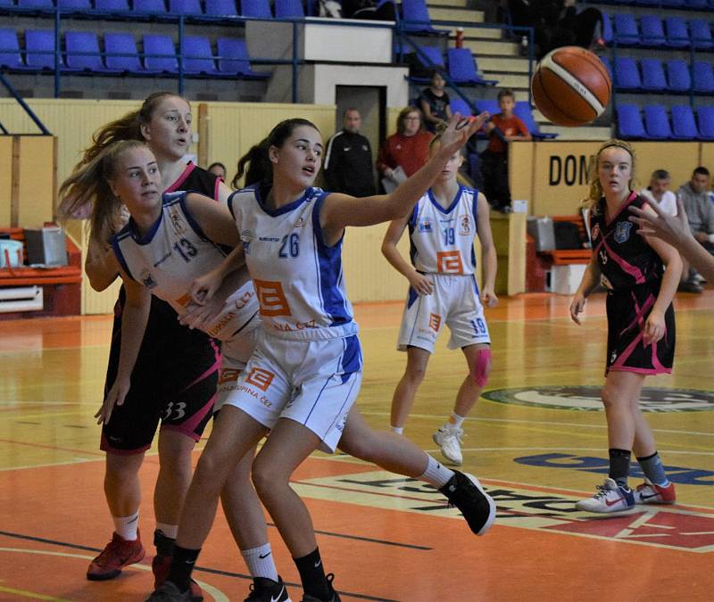 Liga kadetky: Strakonice - K. Vary 85:35.