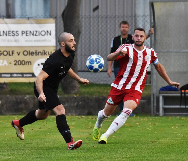 Fotbalový přebor kraje: Olešník - Blatná 4:1.