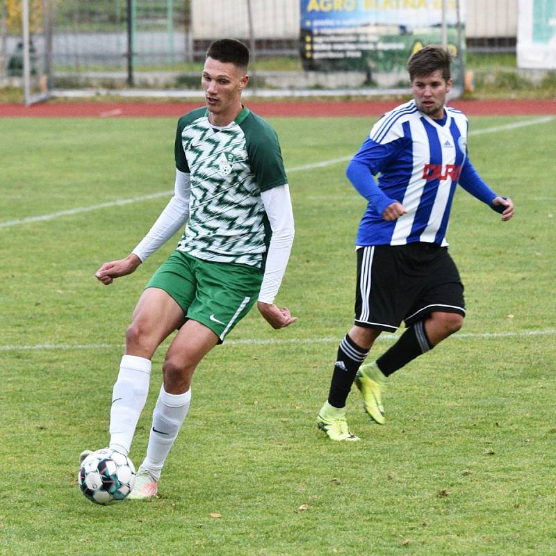 Fotbalový KP: Blatná - Český Krumlov 0:7 (0:4).