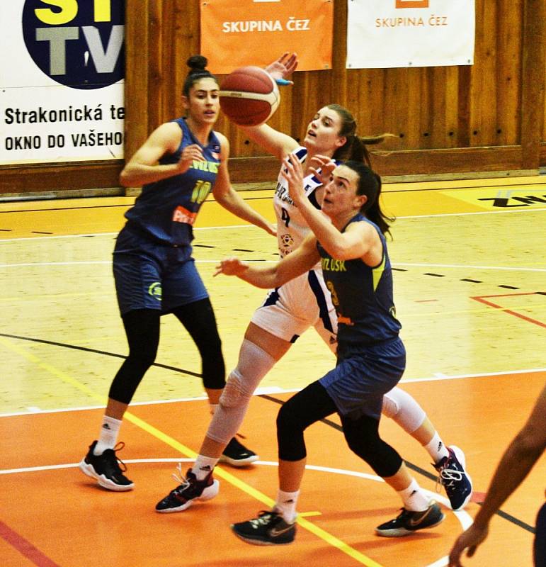 Renomia ŽBL: BK Strakonice - ZVVZ USK Praha 45:126.