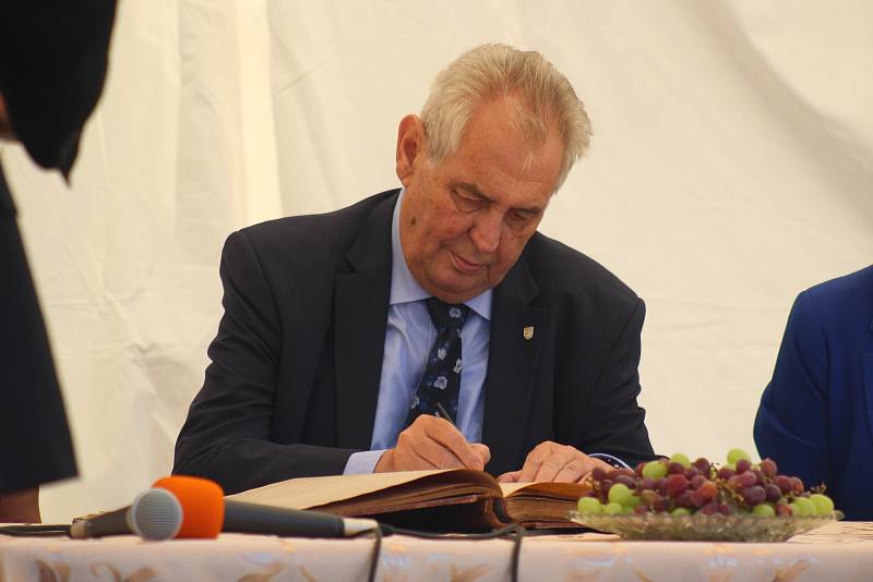 Miloš Zeman na jihu Čech.