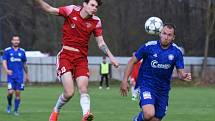 Fotbalová divize: Otava Katovice - Petřín Plzeň 3:0 (2:0).