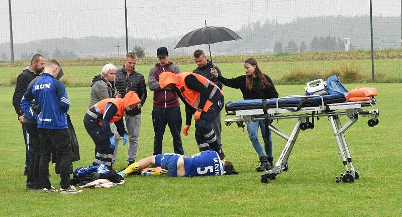 Fotbalová I.B třída: Osek - Čkyně 3:4.