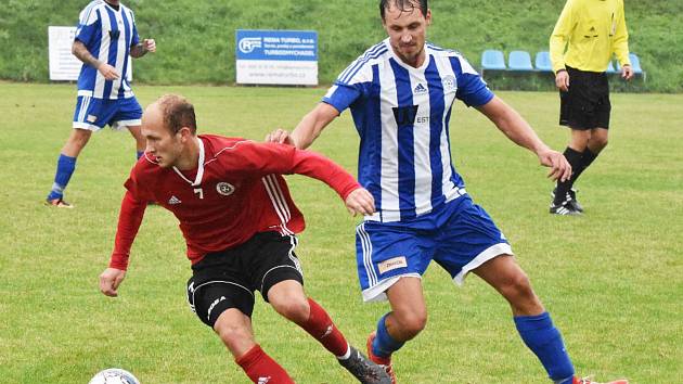 Fotbalová A třída: Sousedovice - Trhové Sviny 0:1.