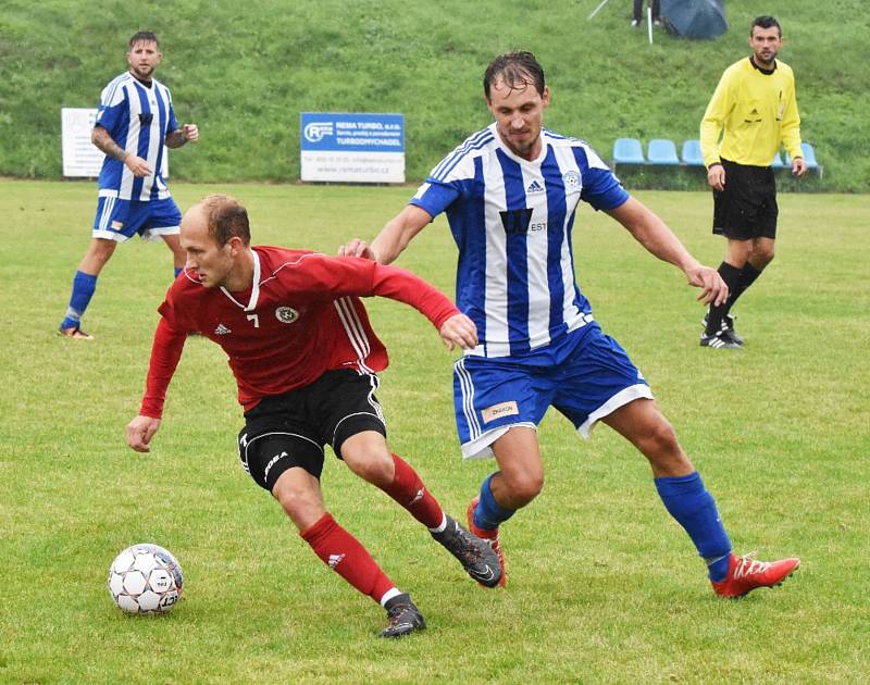 Fotbalová A třída: Sousedovice - Trhové Sviny 0:1.