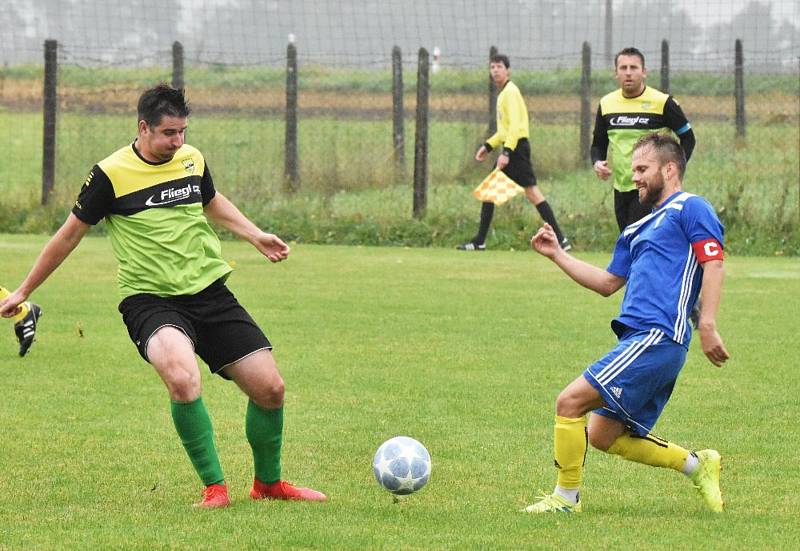 Fotbalová I.B třída: Osek - Čkyně 3:4.