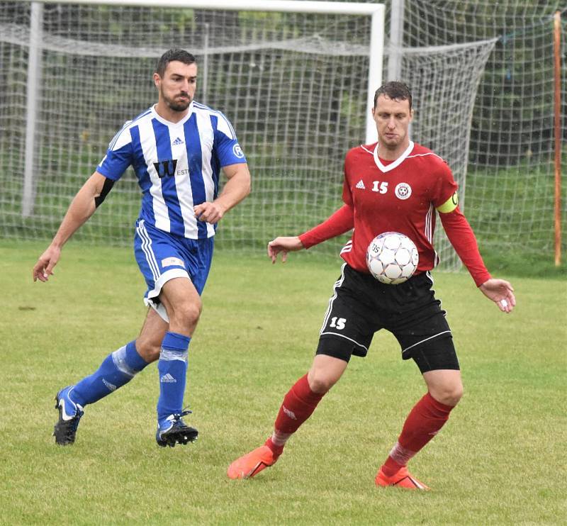 Fotbalová A třída: Sousedovice - Trhové Sviny 0:1.