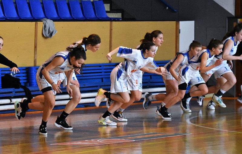 Strakonické basketbalistky U15 se přiblížily účasti na MČR. Ilustrační foto.