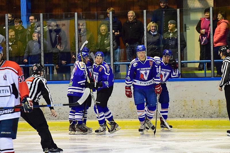 Strakonice vyhrály ve Vimperku 8:5.  Foto: Zdeněk Formánek