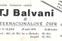 3. Utkání Balvanů s Internacionály, 1991.