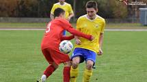 Fotbalová A třída: Čtyři Dvory - Šumavan Vimperk 1:2.