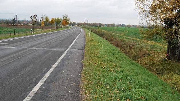 Místo mezi Vodňany a Pražákem, kde k nehodě došlo.