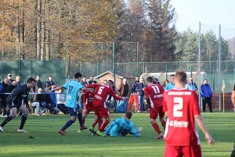 Fotbalová divize: Katovice - Klatovy 1:1 - penalty 6:7.