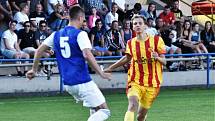 Fotbalový krajský přebor: Junior Strakonice - Třeboň 2:1.