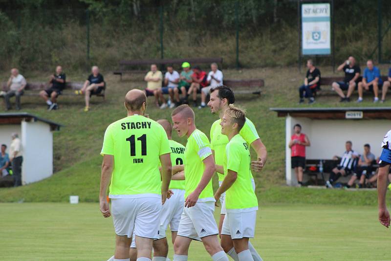 Fotbalová I.B třída: Stachy - Dražejov 2:1.