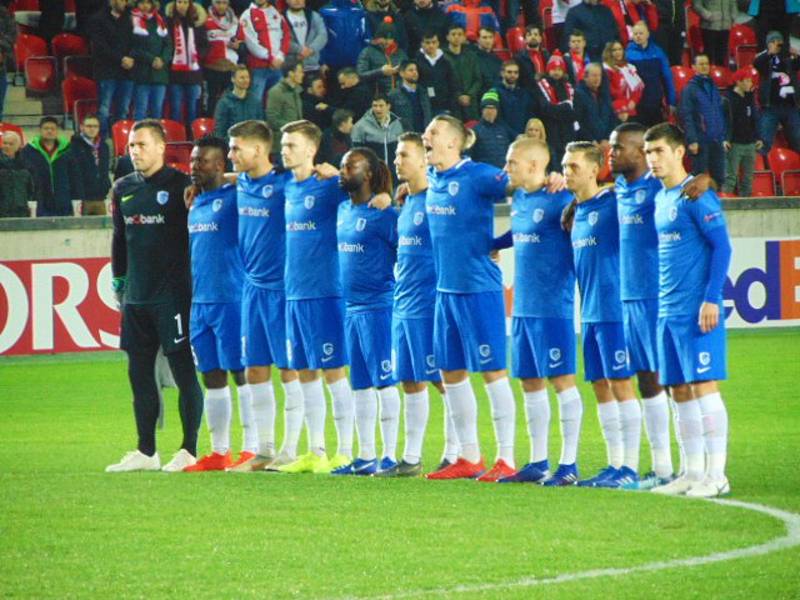 Fanoušci Slávie Praha vyrazili do Edenu na Evropskou ligu.