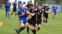 Fotbalvá divize: Otava Katovice - Slavoj Český Krumlov 2:1 (1:0).