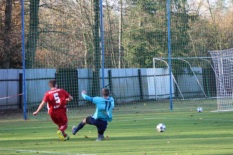 Fotbalová divize: Katovice - Klatovy 1:1 - penalty 6:7.