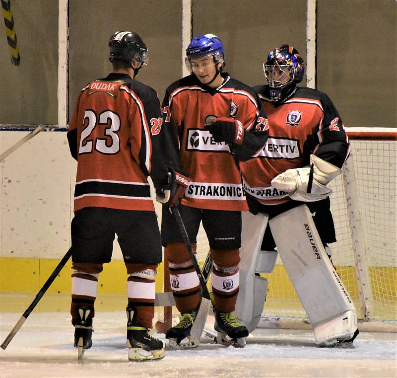 HC Strakonice – TJ Hluboká nad Vltavou Knights 8:5 (5:3, 1:1, 2:1).