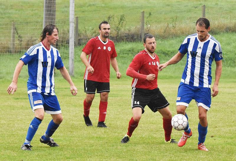 Fotbalová A třída: Sousedovice - Trhové Sviny 0:1.