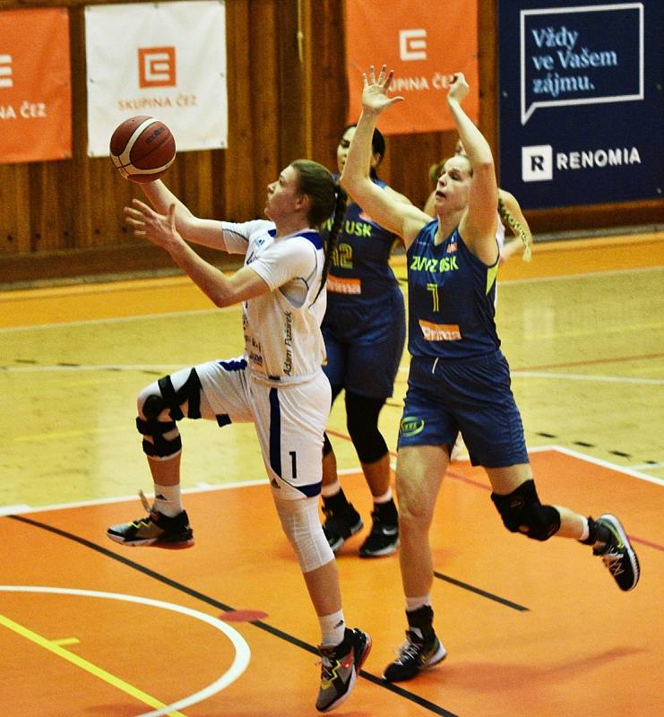 Renomia ŽBL: BK Strakonice - ZVVZ USK Praha 45:126.