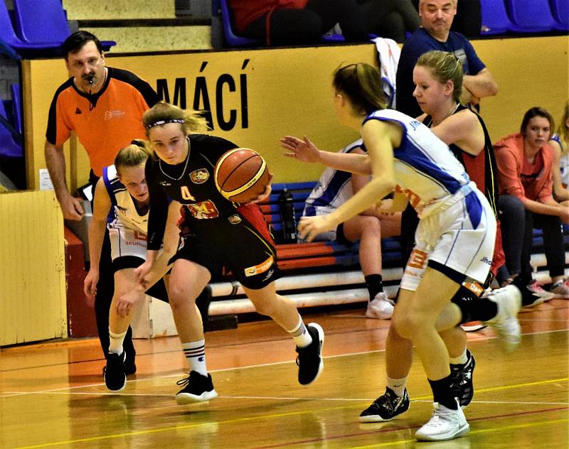 Liga starší žákyně: Strakonice - Hradec Králové 57:82.