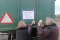 Protest zemědělců na Strakonicku.