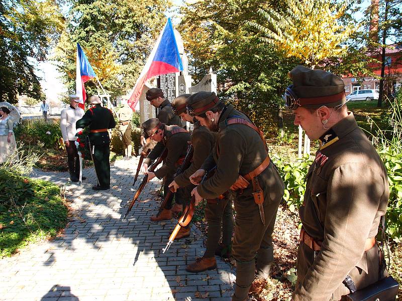 Připomínka 100. let založení československé republiky a konce války ve Vodňanech.