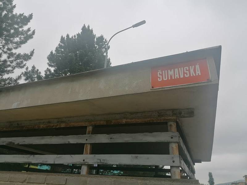 Strakonické sídliště Šumavská.