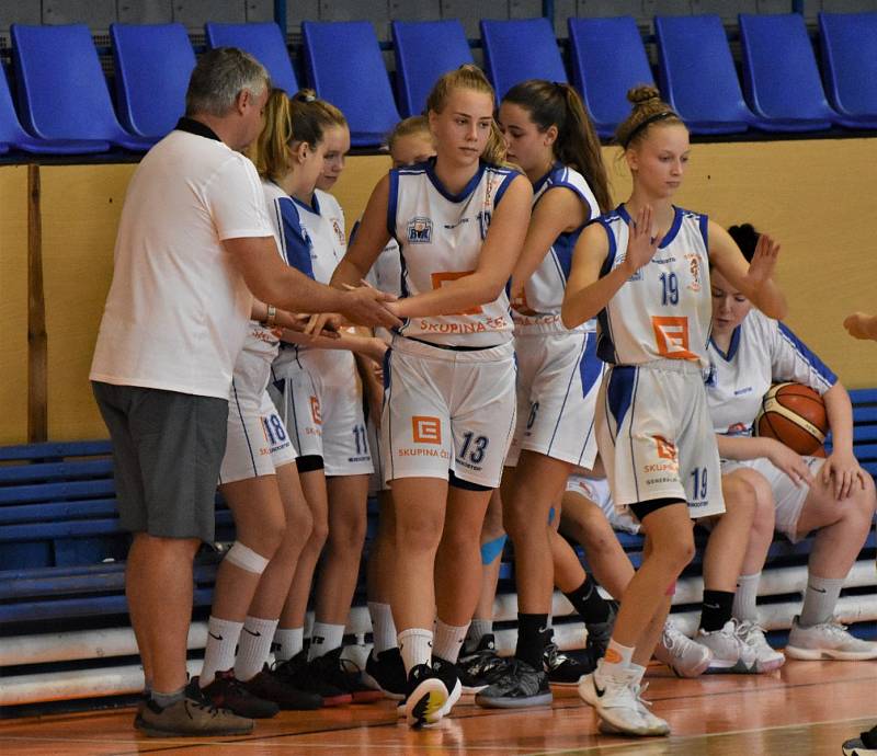 Liga kadetky: Strakonice - K. Vary 85:35.