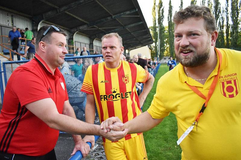 Fotbalový krajský přebor: Junior Strakonice - Třeboň 2:1.