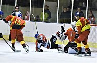 Krajskou ligu ledních hokejistů čeká další kolo. Ilustrační foto.