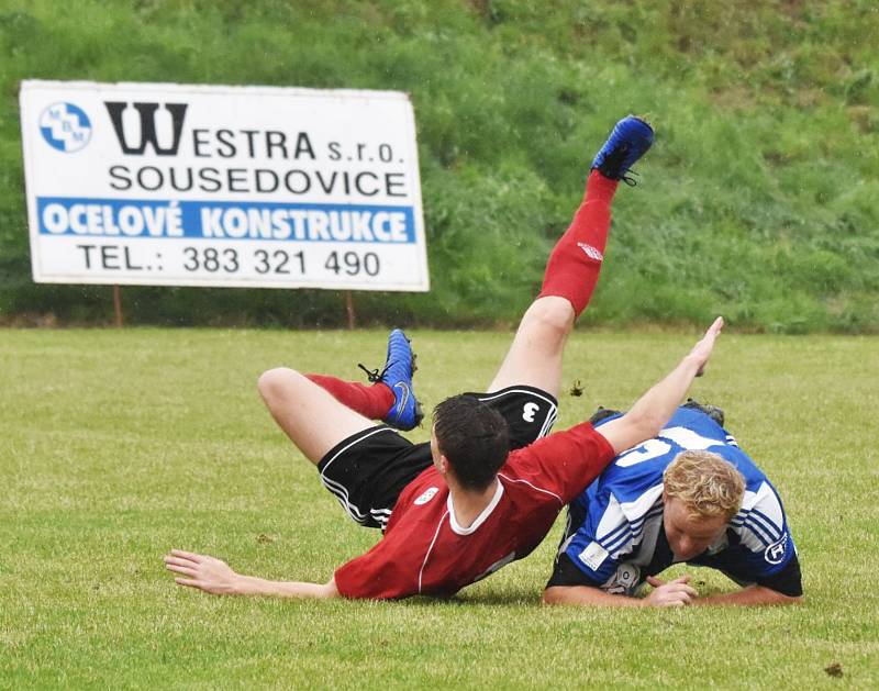 Fotbalová A třída: Sousedovice - Trhové Sviny 0:1.