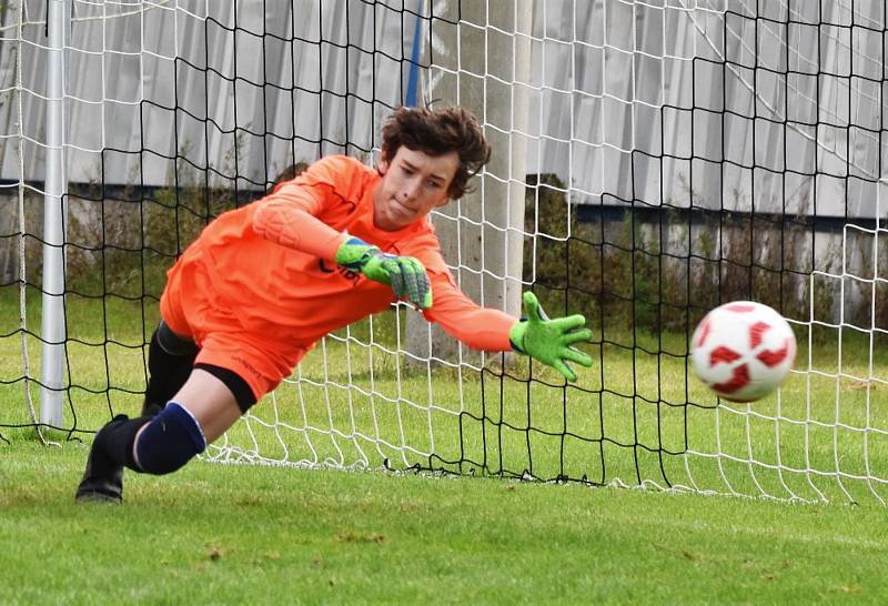 K derby fotbalového žákovského kraje přijel do Volyně Junior Strakonice. Slavili domácí.