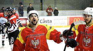 Hokejová KL: Sokol Radomyšl - HC Strakonice 5:3 (0:1, 3:1, 2:1).
