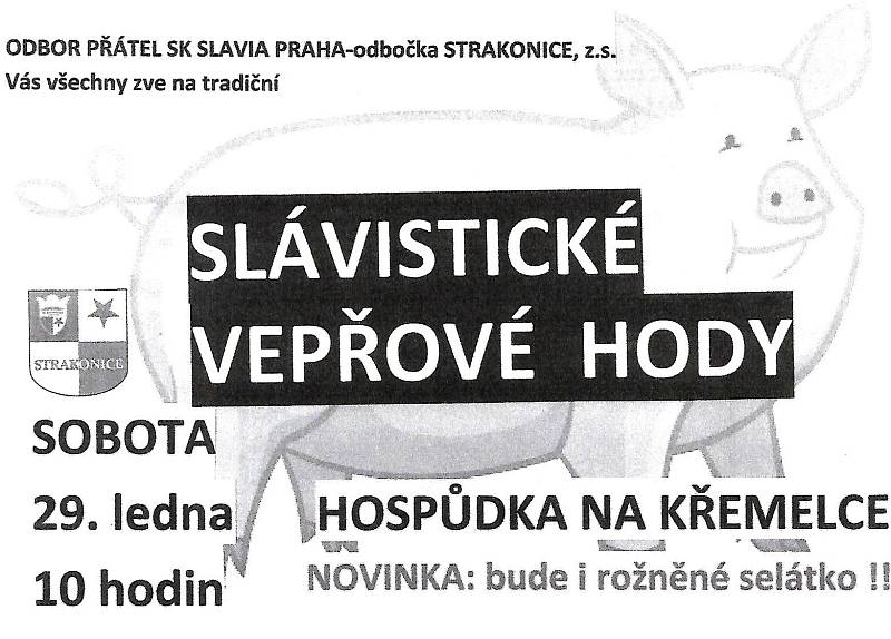 Pozvánka na vepřové hody.