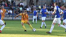 Fotbalový krajský přebor: Junior Strakonice - Třeboň 2:1.