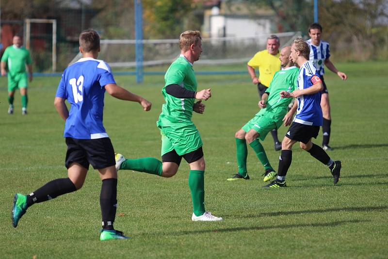 Fotbalový OP Strakonicka: Poříčí - Blatná B 2:1.